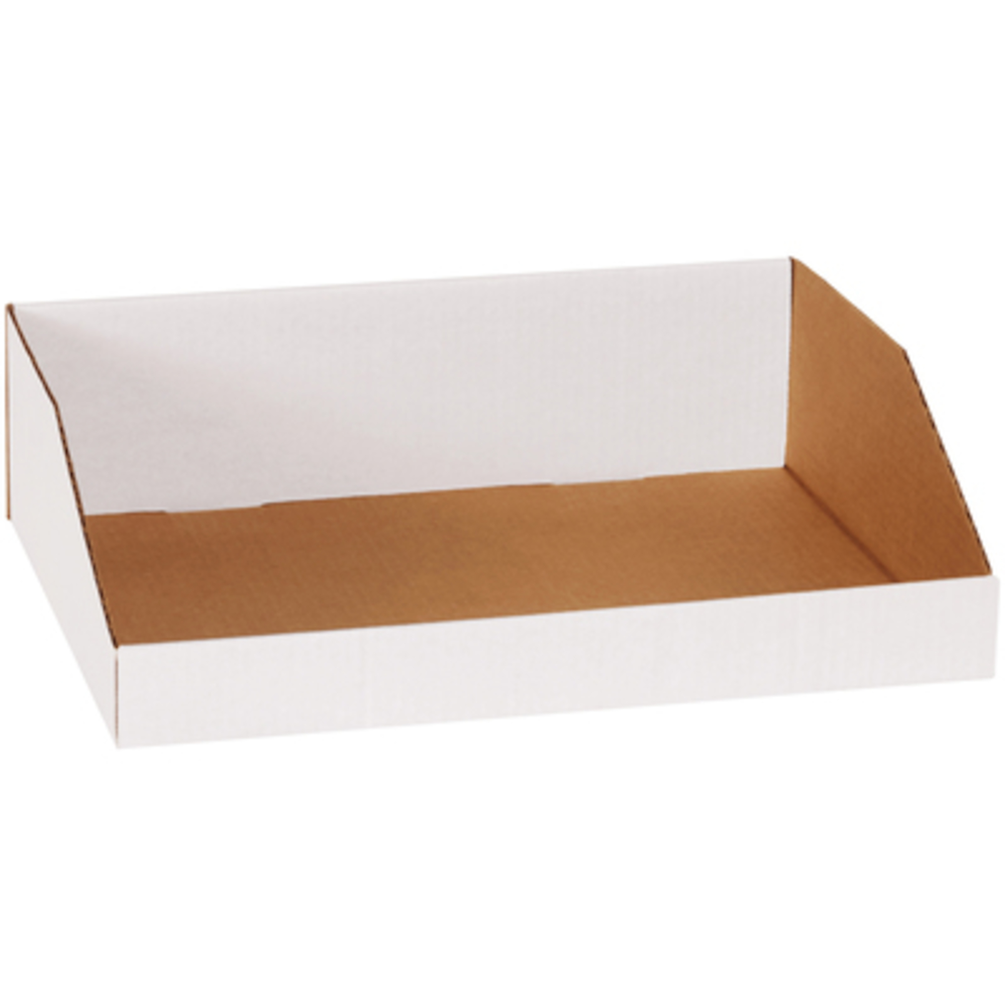 16 x 12 x 4 1/2in. White Bin Boxes 50/CS, Height 4.5 in, Width 16 in, Bins Included (qty.) 50 Model# BINMT16124
